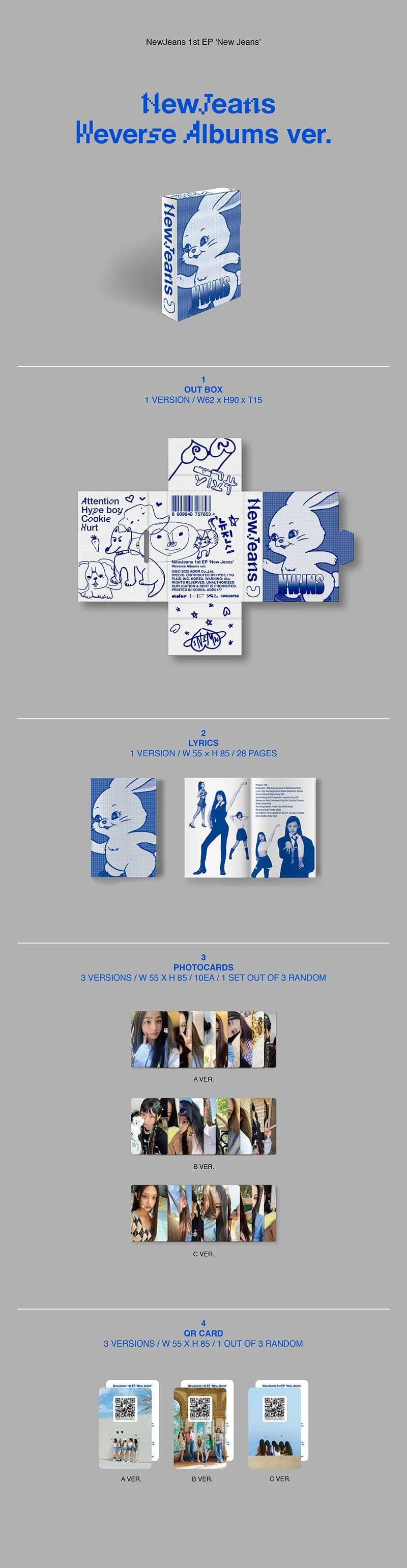 NewJeans - NEW JEANS [Weverse Albums Ver.] - 1