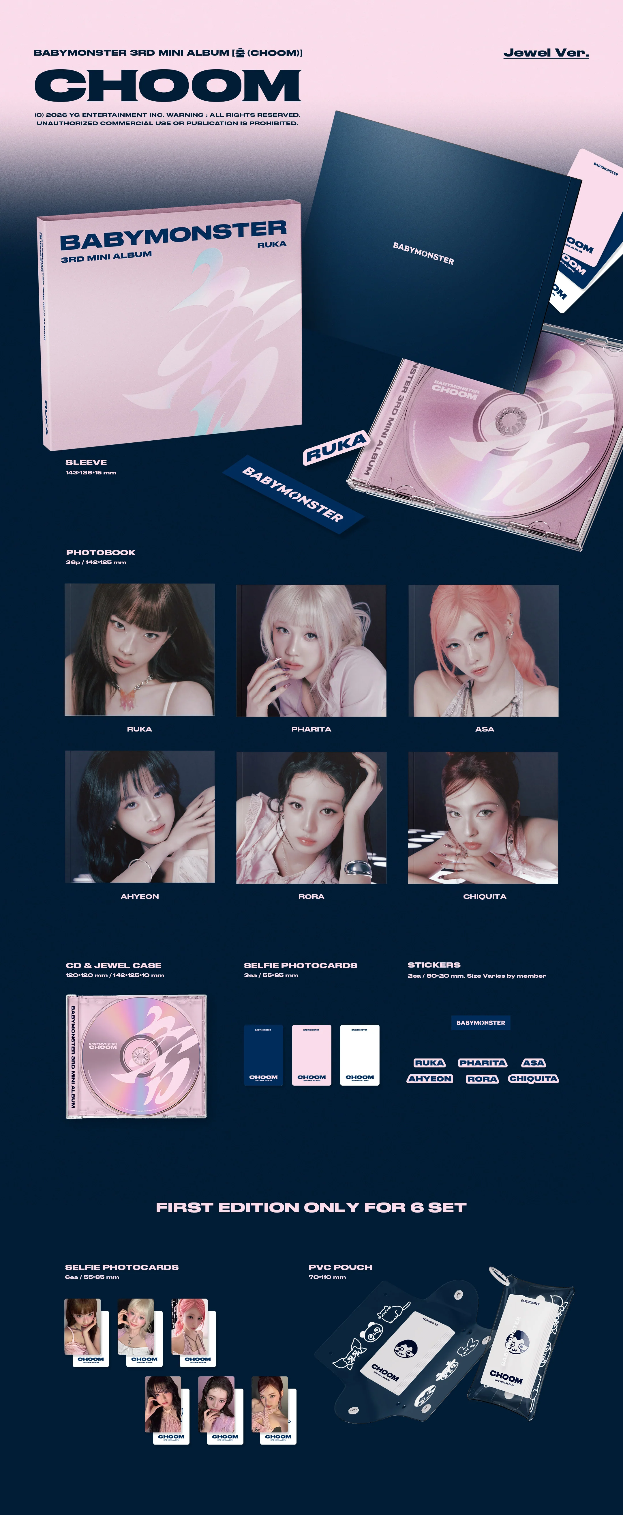BABYMONSTER - CHOOM [Jewel Ver.] - 1