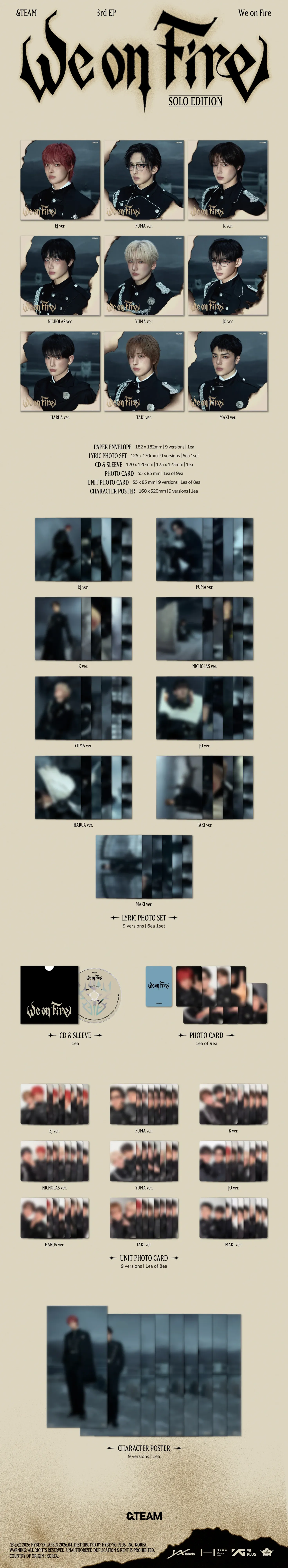 &TEAM - We on Fire [SOLO EDITION] - 1