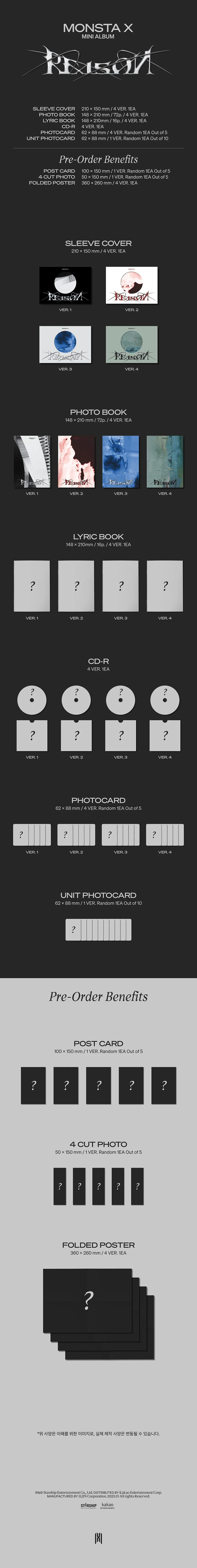 MONSTA X - 12th Mini Album [REASON] - 1