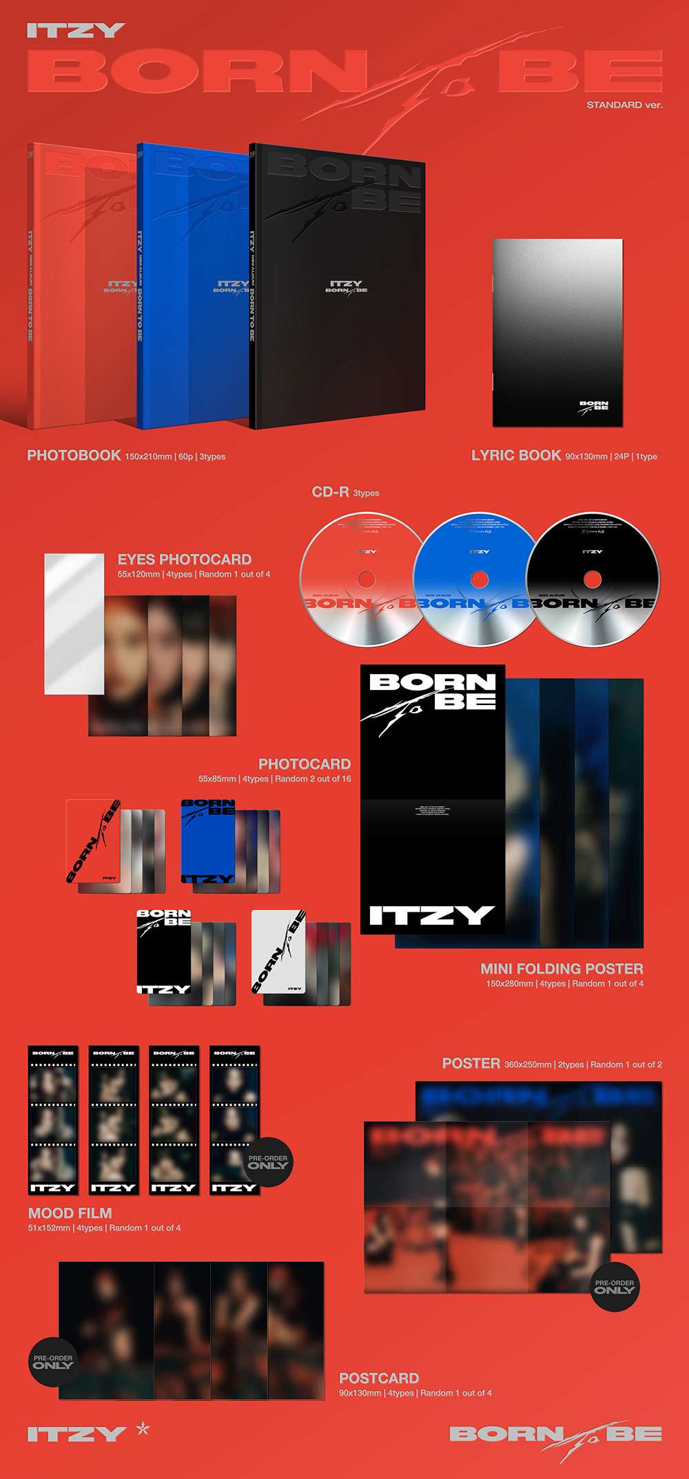 ITZY - BORN TO BE [STANDARD Ver.] - 1