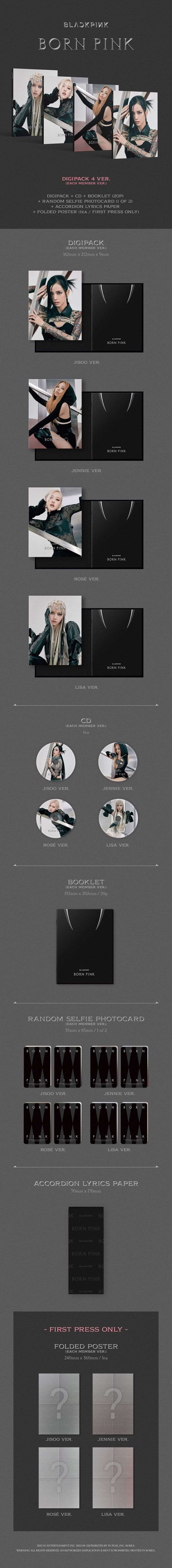 BLACKPINK - BORN PINK [DIGIPACK Ver.] - 1